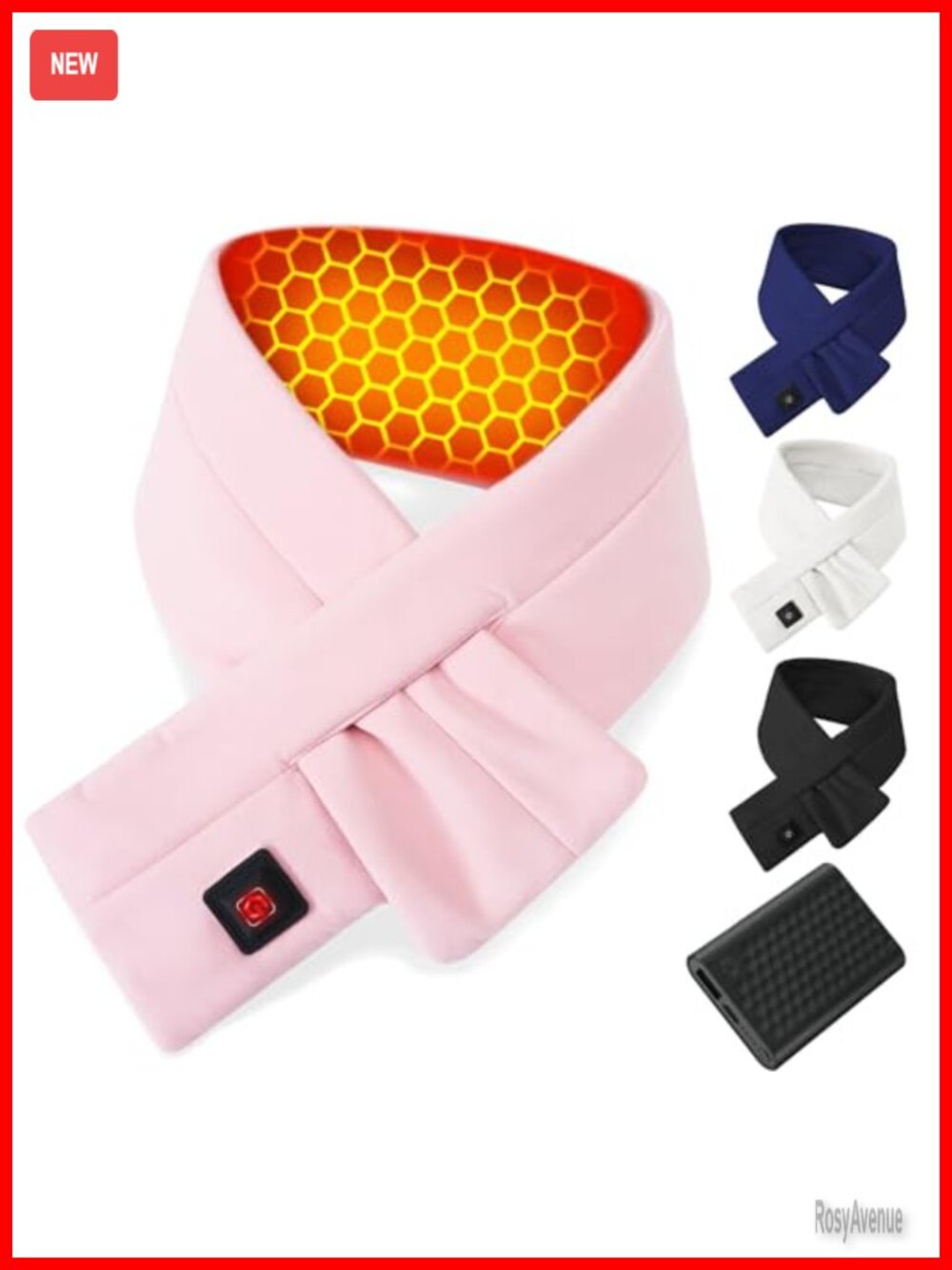Wulcea Graphene Heated Scarf Neck Warmer 6000mAh Rechargeable Gift